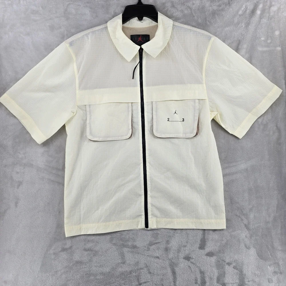 Air Jordan‎ 23 Engineered Top 'White' DX9649-113 Mens Small Windbreaker Full Zip